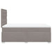Pat box spring cu saltea, taupe, 120x190 cm material textil - WALTI WALTI