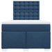 Pat box spring cu saltea, albastru, 120x190 cm, material textil - WALTI WALTI