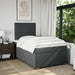 Pat box spring cu saltea, gri închis, 120x200 cm, textil - WALTI WALTI