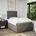 Pat box spring cu saltea, gri taupe, 120x200 cm, textil - WALTI WALTI
