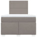 Pat box spring cu saltea, gri taupe, 120x200 cm, textil - WALTI WALTI