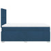 Pat box spring cu saltea, albastru, 120x200 cm, textil - WALTI WALTI