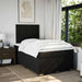 Pat box spring cu saltea, negru, 120x200 cm, textil - WALTI WALTI