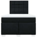 Pat box spring cu saltea, negru, 120x200 cm, textil - WALTI WALTI