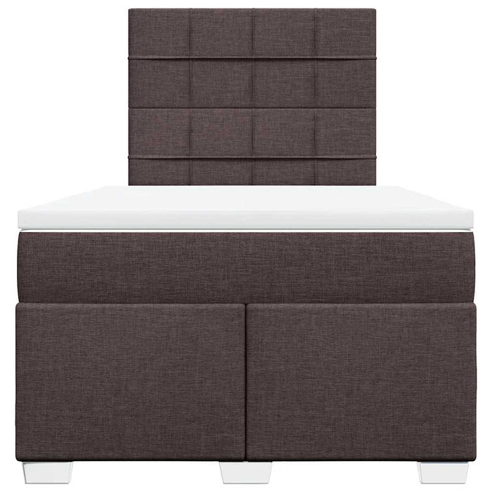 Pat box spring cu saltea, maro închis, 120x200 cm, textil - WALTI WALTI