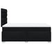 Pat box spring cu saltea, negru, 120x200 cm, textil - WALTI WALTI