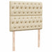 Pat box spring cu saltea, crem, 120x200 cm, textil - WALTI WALTI