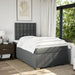 Pat box spring cu saltea, gri închis, 120x200 cm, textil - WALTI WALTI