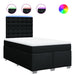 Pat box spring cu saltea, negru, 120x200 cm, textil - WALTI WALTI
