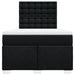 Pat box spring cu saltea, negru, 120x200 cm, textil - WALTI WALTI