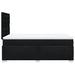Pat box spring cu saltea, negru, 120x200 cm, textil - WALTI WALTI