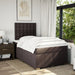 Pat box spring cu saltea, maro închis, 120x200 cm, textil - WALTI WALTI