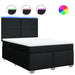 Pat box spring cu saltea, negru, 140x190 cm, textil - WALTI WALTI