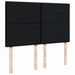 Pat box spring cu saltea, negru, 140x190 cm, textil - WALTI WALTI