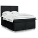 Pat box spring cu saltea, negru, 140x190 cm, textil - WALTI WALTI