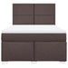 Pat box spring cu saltea, maro închis, 140x200 cm, textil - WALTI WALTI