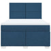 Pat box spring cu saltea, albastru, 140x200 cm, textil - WALTI WALTI