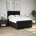 Pat box spring cu saltea, negru, 140x190 cm, textil - WALTI WALTI