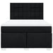Pat box spring cu saltea, negru, 140x190 cm, textil - WALTI WALTI