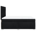 Pat box spring cu saltea, negru, 140x190 cm, textil - WALTI WALTI