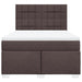 Pat box spring cu saltea, maro închis, 140x200 cm, textil - WALTI WALTI