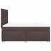 Pat box spring cu saltea, maro închis, 140x200 cm, textil - WALTI WALTI