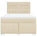 Pat box spring cu saltea, crem, 140x200 cm, textil - WALTI WALTI