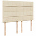 Pat box spring cu saltea, crem, 140x200 cm, textil - WALTI WALTI