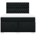 Pat box spring cu saltea, negru, 140x190 cm, textil - WALTI WALTI