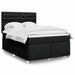 Pat box spring cu saltea, negru, 140x190 cm, textil - WALTI WALTI