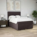 Pat box spring cu saltea, maro închis, 140x200 cm, textil - WALTI WALTI
