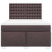 Pat box spring cu saltea, maro închis, 140x200 cm, textil - WALTI WALTI