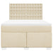 Pat box spring cu saltea, crem, 140x200 cm, textil - WALTI WALTI