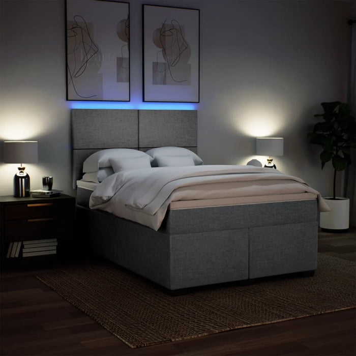 Pat continental, gri deschis, 140x200 cm, material textil - WALTI WALTI