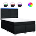 Pat box spring cu saltea, negru, 140x200 cm, textil - WALTI WALTI