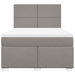 Pat continental cu saltea gri taupe 140x200 cm material textil - WALTI WALTI