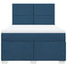 Pat continental cu saltea, albastru, 140x200cm, material textil - WALTI WALTI