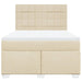 Pat continental cu saltea, crem, 140x200 cm, material textil - WALTI WALTI