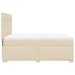 Pat continental cu saltea, crem, 140x200 cm, material textil - WALTI WALTI