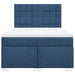 Pat continental cu saltea, albastru, 140x200cm, material textil - WALTI WALTI