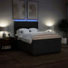 Pat box spring cu saltea, negru, 140x200 cm, textil - WALTI WALTI