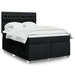 Pat box spring cu saltea, negru, 140x200 cm, textil - WALTI WALTI