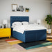 Pat continental cu saltea, albastru, 140x200cm, material textil - WALTI WALTI