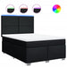Pat box spring cu saltea, negru, 160x200 cm, textil - WALTI WALTI