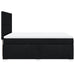 Pat box spring cu saltea, negru, 160x200 cm, textil - WALTI WALTI