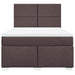 Pat box spring cu saltea, maro închis, 160x200 cm, textil - WALTI WALTI