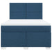 Pat continental cu saltea, albastru, 160x200cm, material textil - WALTI WALTI