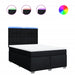 Pat box spring cu saltea, negru, 160x200 cm, textil - WALTI WALTI