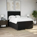 Pat box spring cu saltea, negru, 160x200 cm, textil - WALTI WALTI