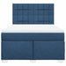 Pat continental cu saltea, albastru, 160x200cm, material textil - WALTI WALTI